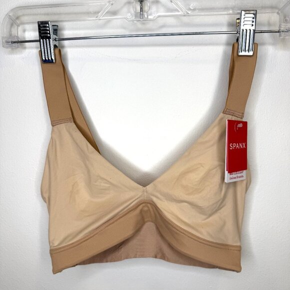 New Spanx SPANX smooth Bra-llelujah! Unlined Bralette in Nude Size Small - Picture 4 of 12
